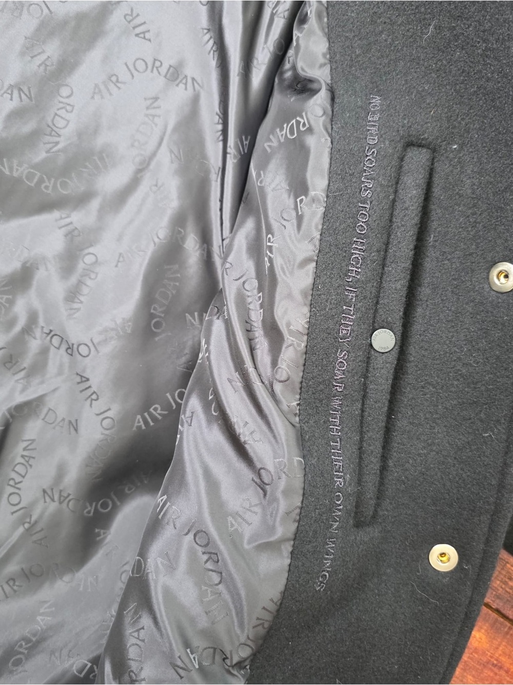 Jordan Wings Collection Varsity Jacket Made in Italy Wool Size Large UNISEX Rare - Picture 9 of 14